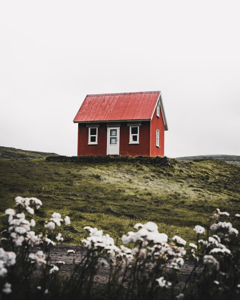 A rural home with a water well system